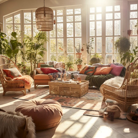 Boho-chic living rooms: Tips for achieving the ultimate bohemian ambiance