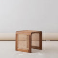 Rattan wooden table with dimensions