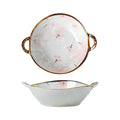 Pink floral bowl