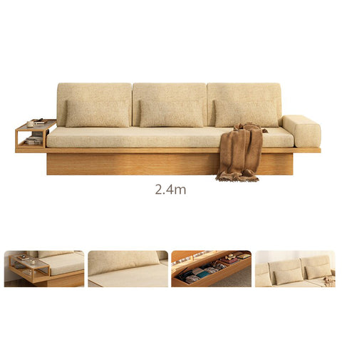 Three-seater sofa with dimensions