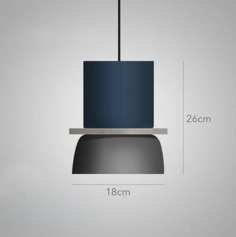 Hanging light with dimensions