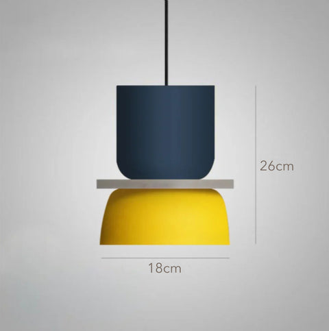 Hanging light with dimensions