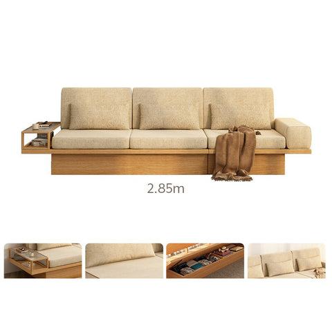 Three-seater sofa with dimensions