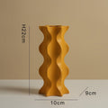 A wavy-style ceramic vase