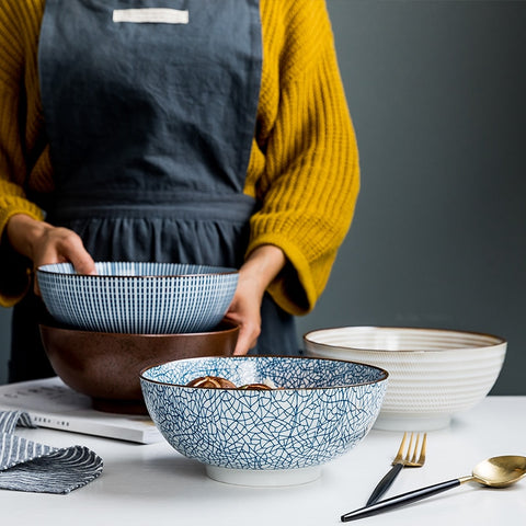 Round ceramic bowls.