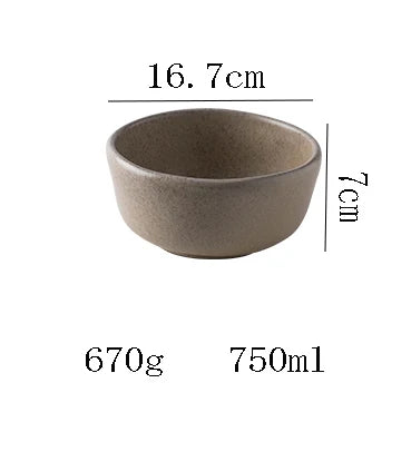 Bowl with dimensions