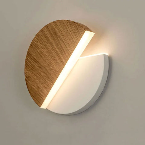 Wall lamp on wall