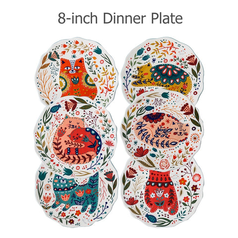 Ceramic plates with dimensions