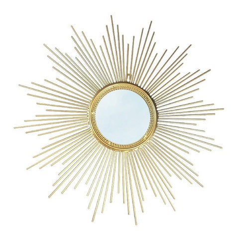 Mirror with star-shaped frame.