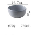 Bowl with dimensions