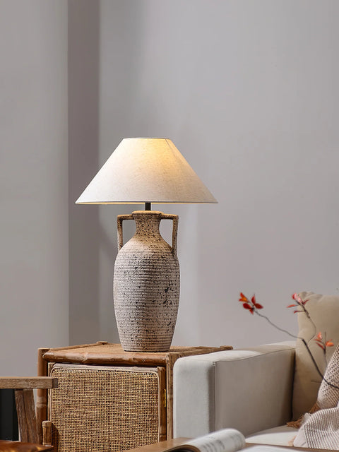 Table lamp in living room