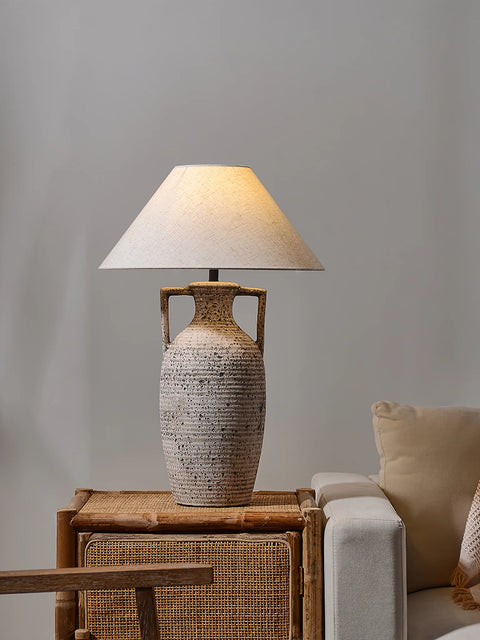 Table lamp in living room