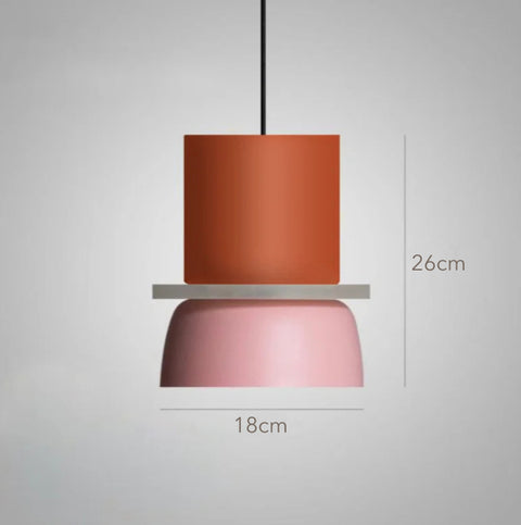 Hanging light with dimensions