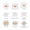 Diagram of rug dimensions