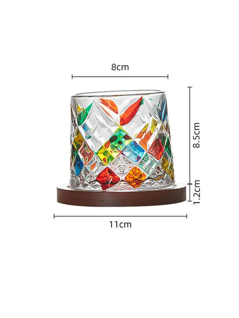 Whiskey glass with dimensions