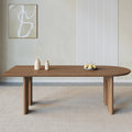 Wooden table in dining room