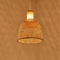 Bamboo chandelier.