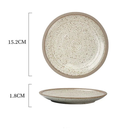 Saucer with dimensions