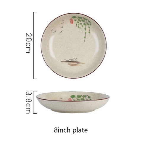 Plate with dimensions