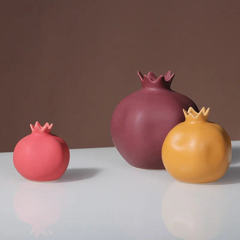 Pomegranate shape vases