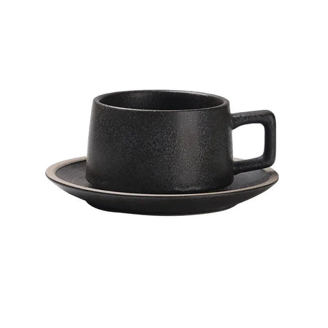 Cup with matching saucer 