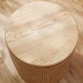 Top of drum-design coffee table 