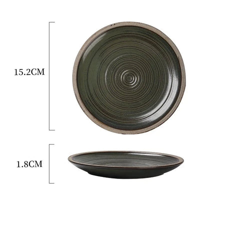 Saucer with dimensions