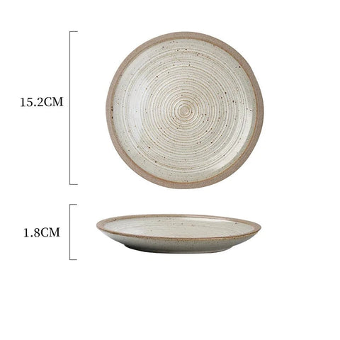 Saucer with dimensions