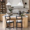 Bar chairs in kitchen