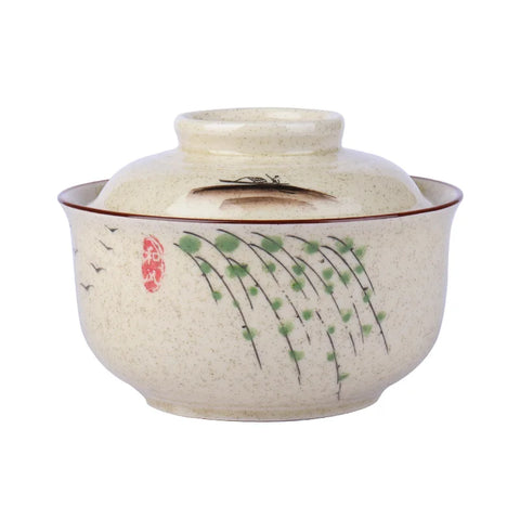 Ramen bowl with lid