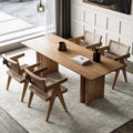 Table in dining room with chairs