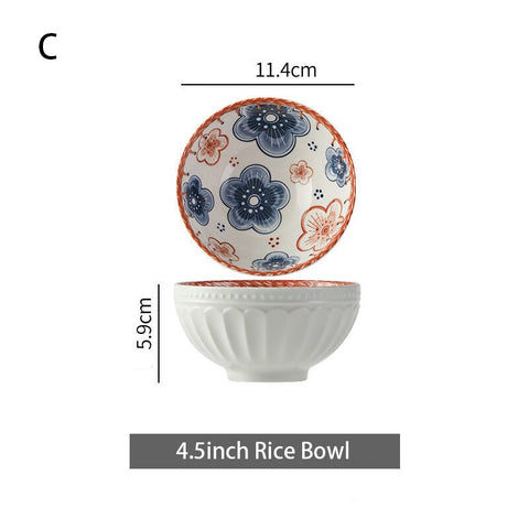 Ceramic bowl with dimensions