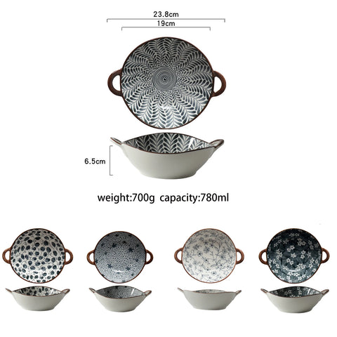 Bowls with dimensions