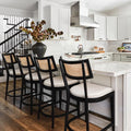 Bar chairs in kitchen