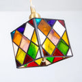 Colourful diamonds hanging pendant lights