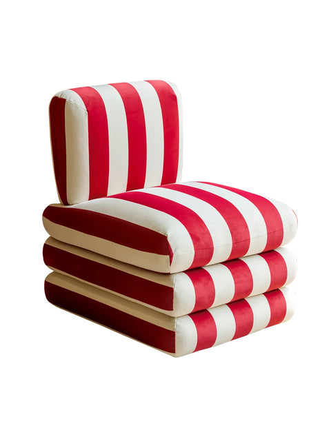 Red striped chair