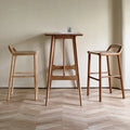 Bar stools at table