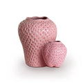 Strawberry vases with dimensions