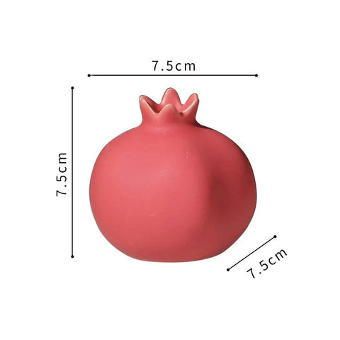 Pomegranate shape vase with dimensions