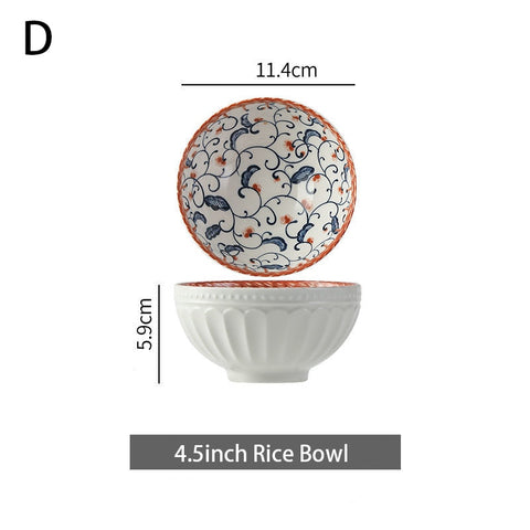 Ceramic bowl with dimensions