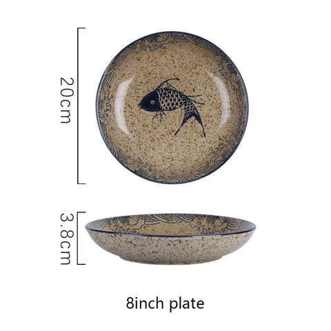 Plate with dimensions