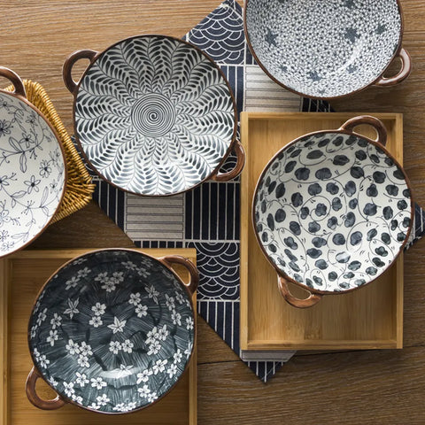 Selection of bowls on table