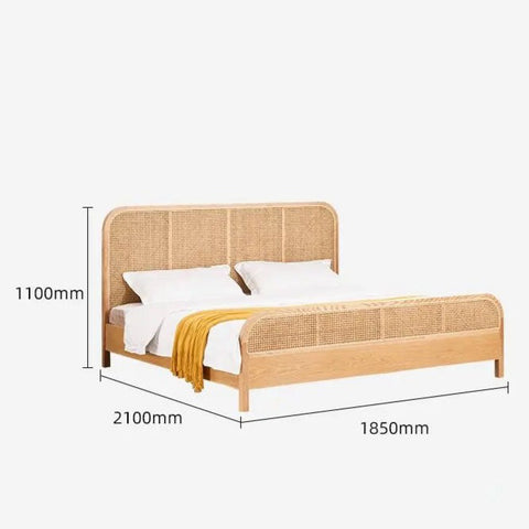 Bed with dimensions