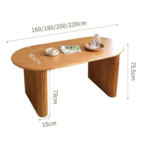 Table with dimensions