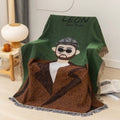 Fleece throw sofa cover