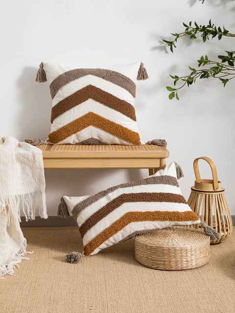 Striped cushions