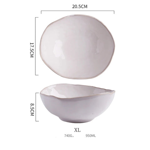 Bowl with dimensions