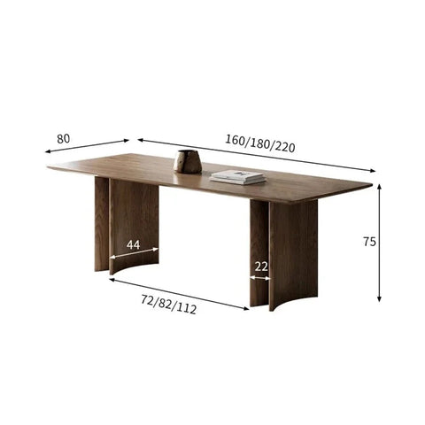 Table with dimensions