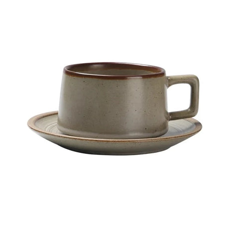 Cup with matching saucer