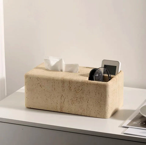 Tissue box with other accessories